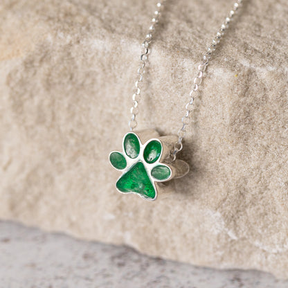 Paw Print Memorial Charm