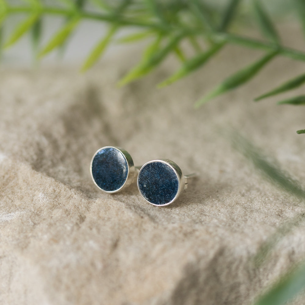 Circle Stud Memorial Earrings