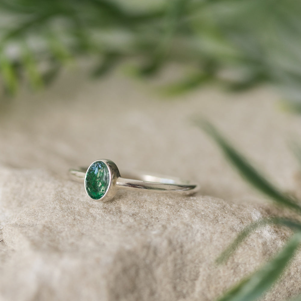 Tiny Oval Memorial Ring