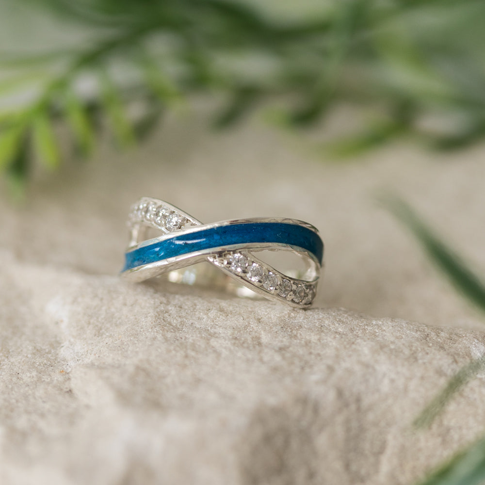 Infinity Wave Memorial Ring