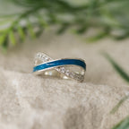 Infinity Wave Memorial Ring