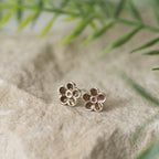 Flower Stud Memorial Earrings