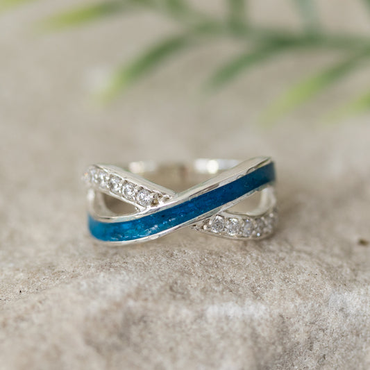 Infinity Wave Memorial Ring