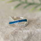 Infinity Wave Memorial Ring