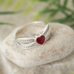 Heart Sparkle Memorial Ring