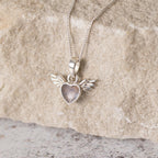 Cupid Heart Memorial Necklace