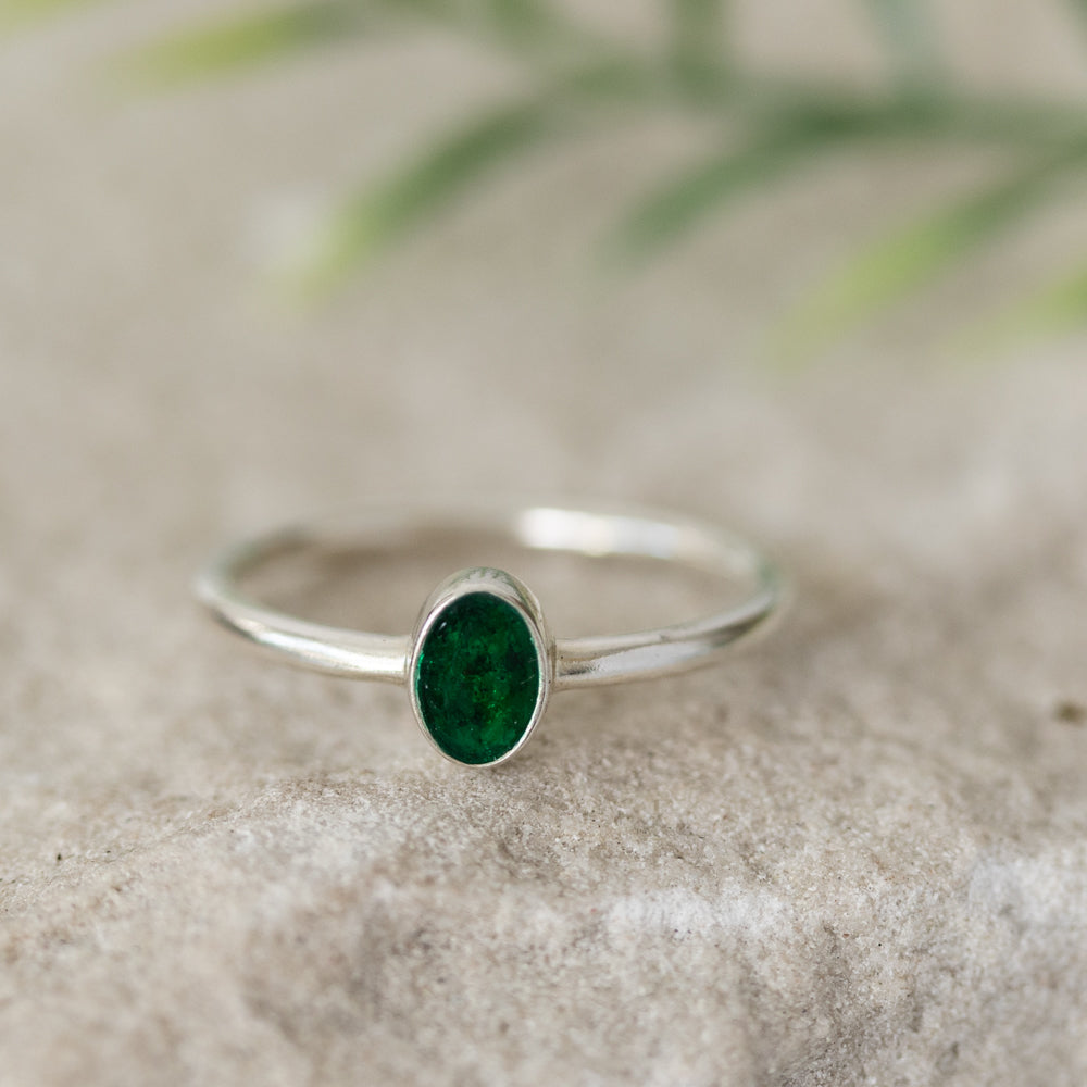 Tiny Oval Memorial Ring