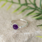 Circle Sparkling Memorial Ring