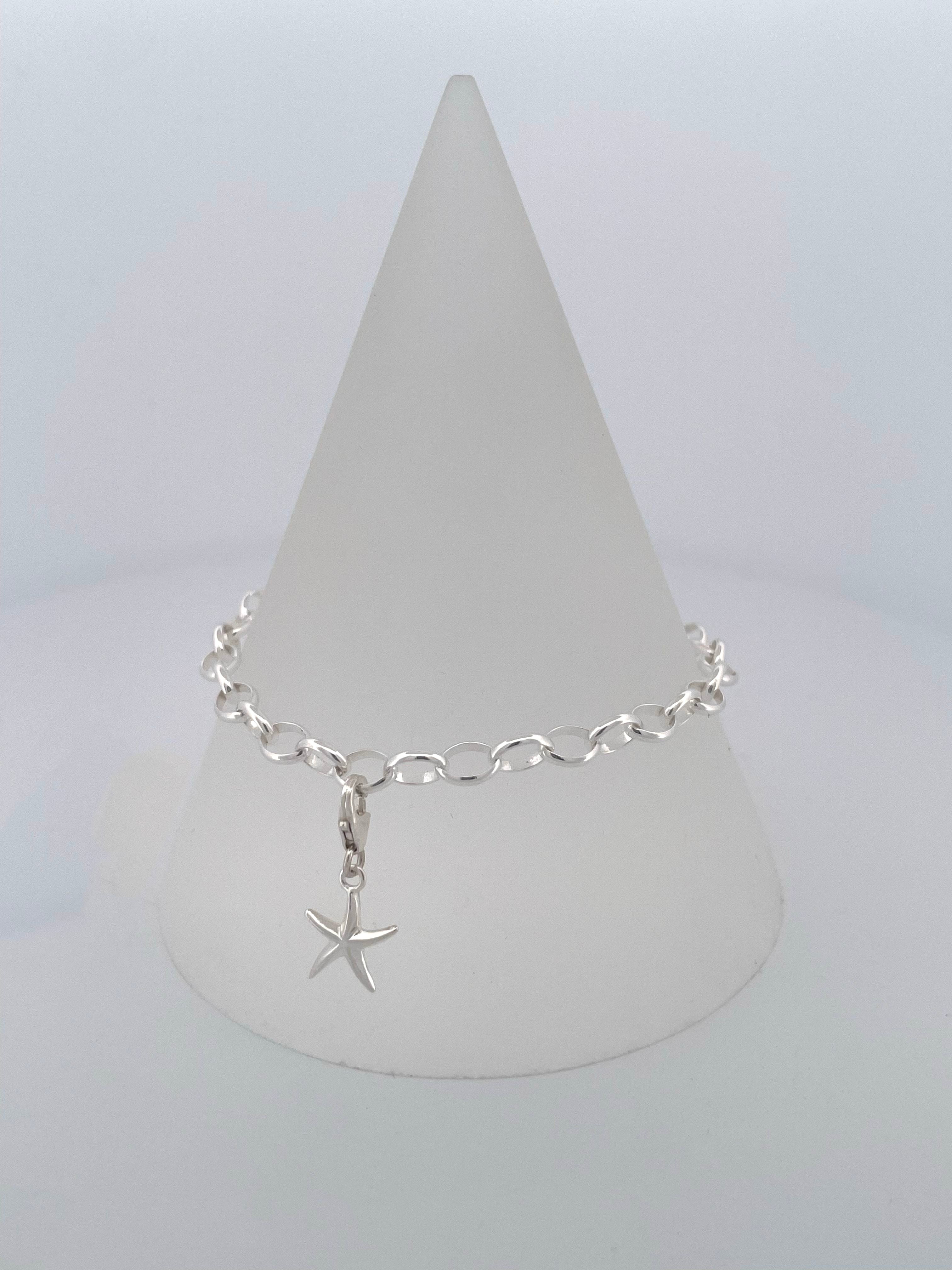 Starfish Silver Charm