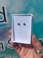 September CZ Studs - Dark Blue