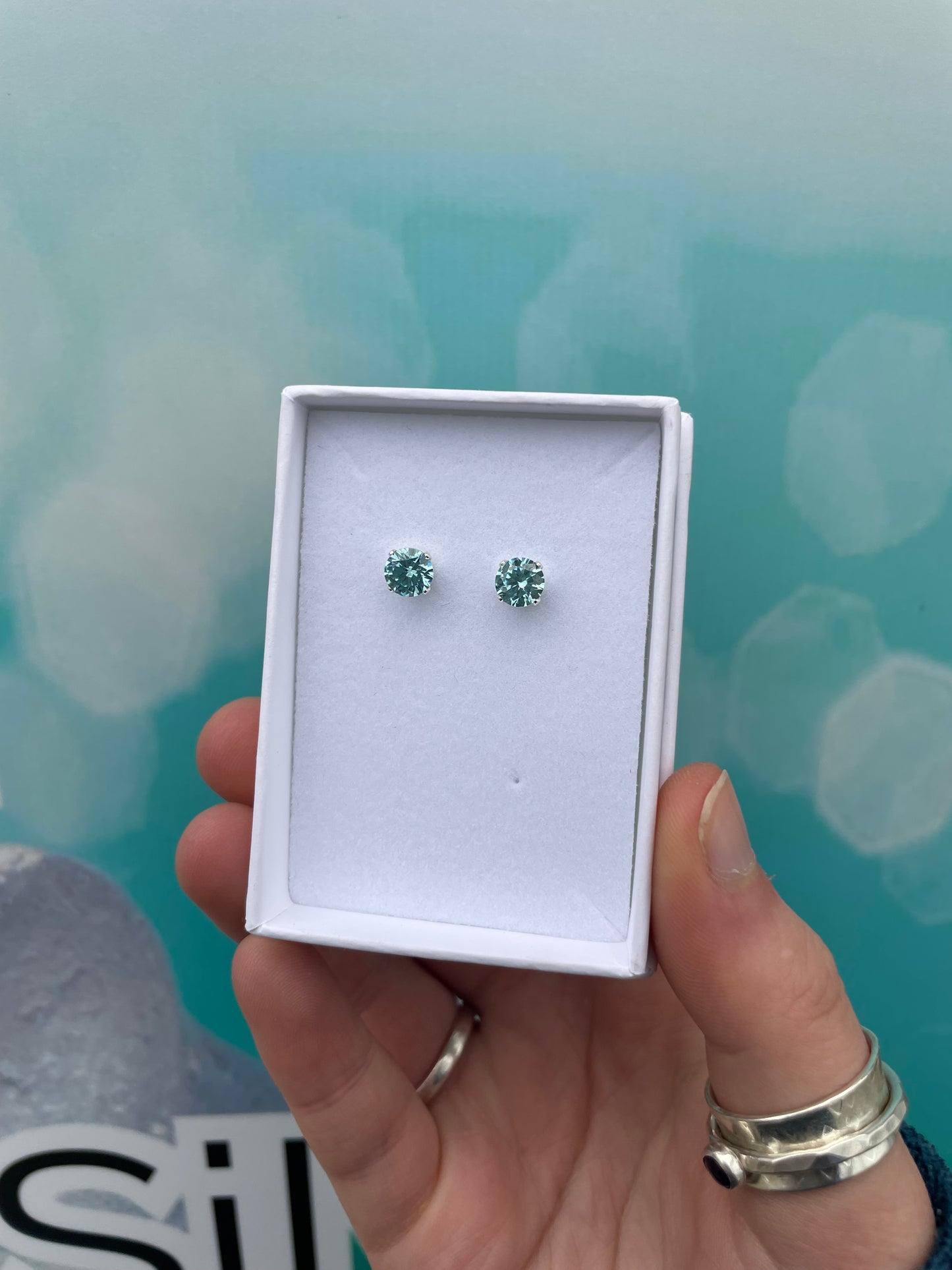 6mm Cubic Zirconia Studs