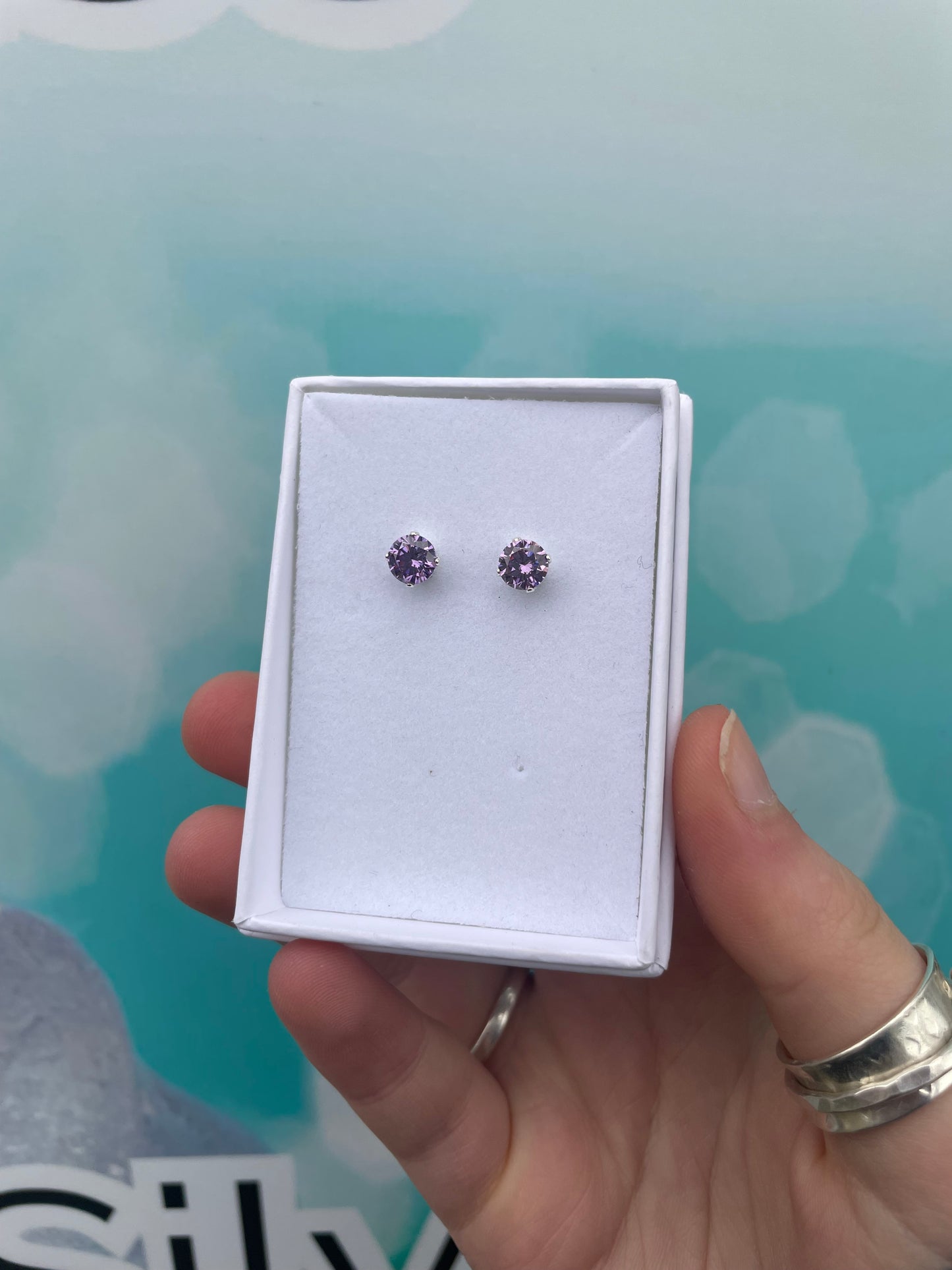 6mm Cubic Zirconia Studs