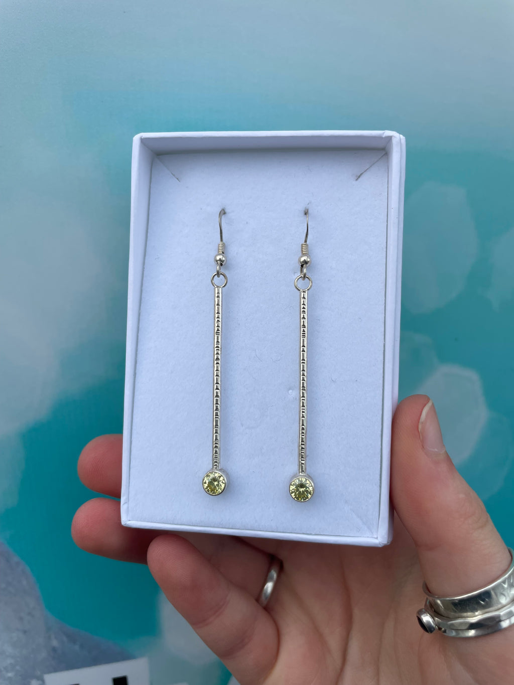 5mm Cubic Zirconia Drop Earrings