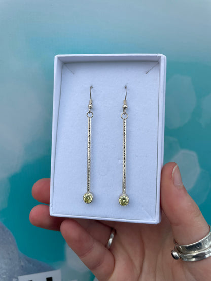 5mm Cubic Zirconia Drop Earrings