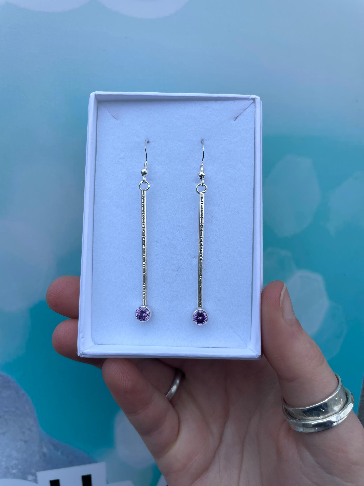 5mm Cubic Zirconia Drop Earrings