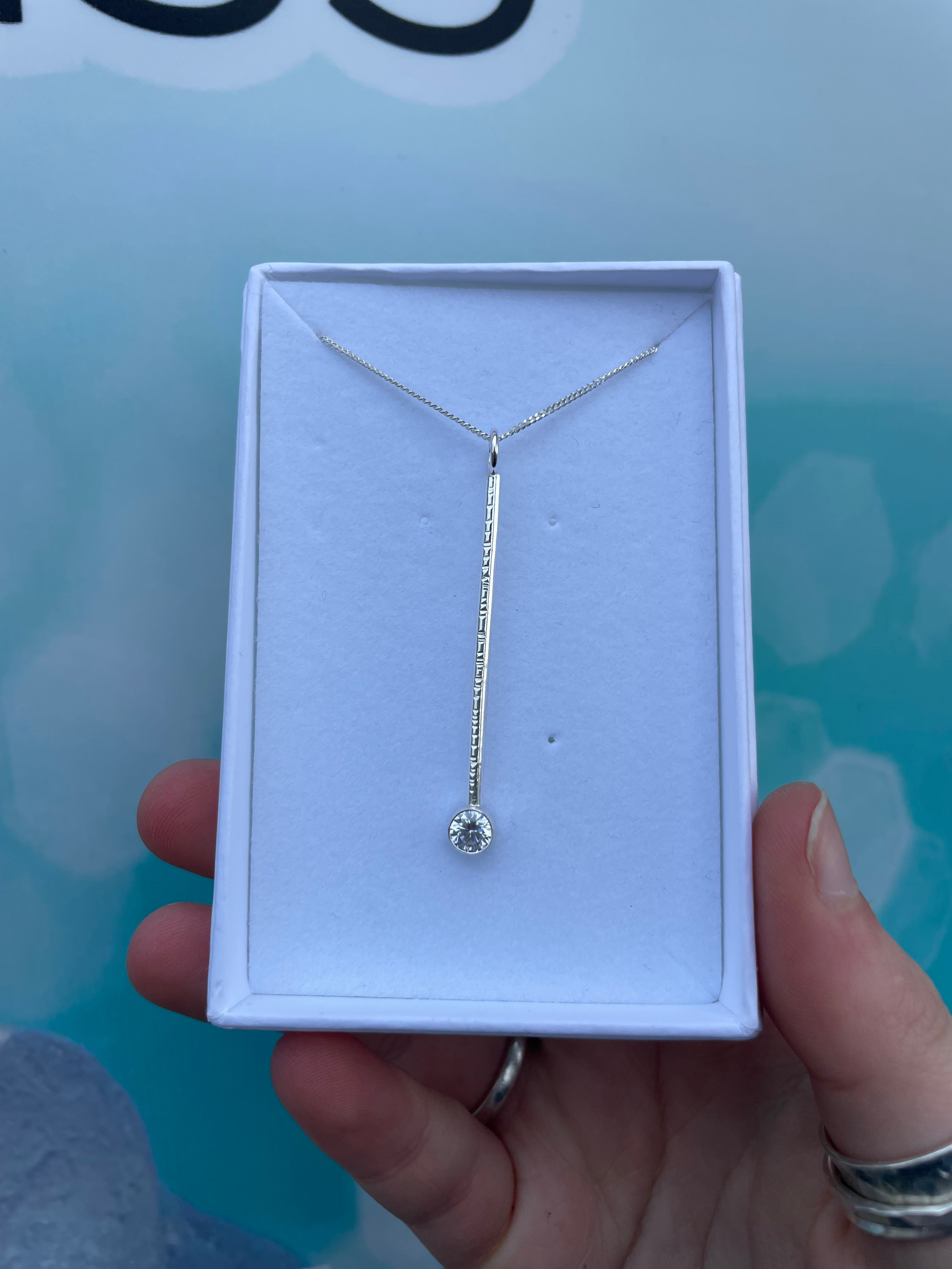 5mm Cubic Zirconia Necklace