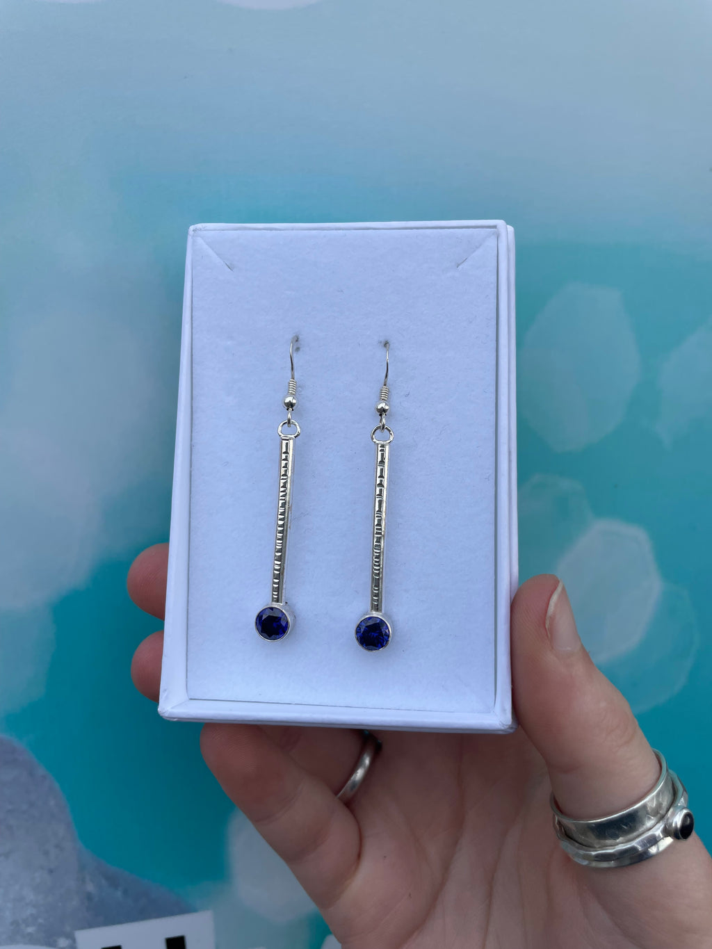 6mm Cubic Zirconia Drop Earrings