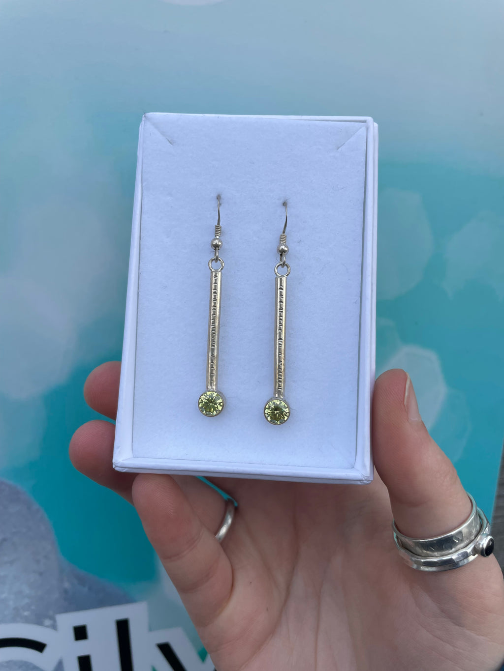 6mm Cubic Zirconia Drop Earrings