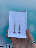 6mm Cubic Zirconia Drop Earrings