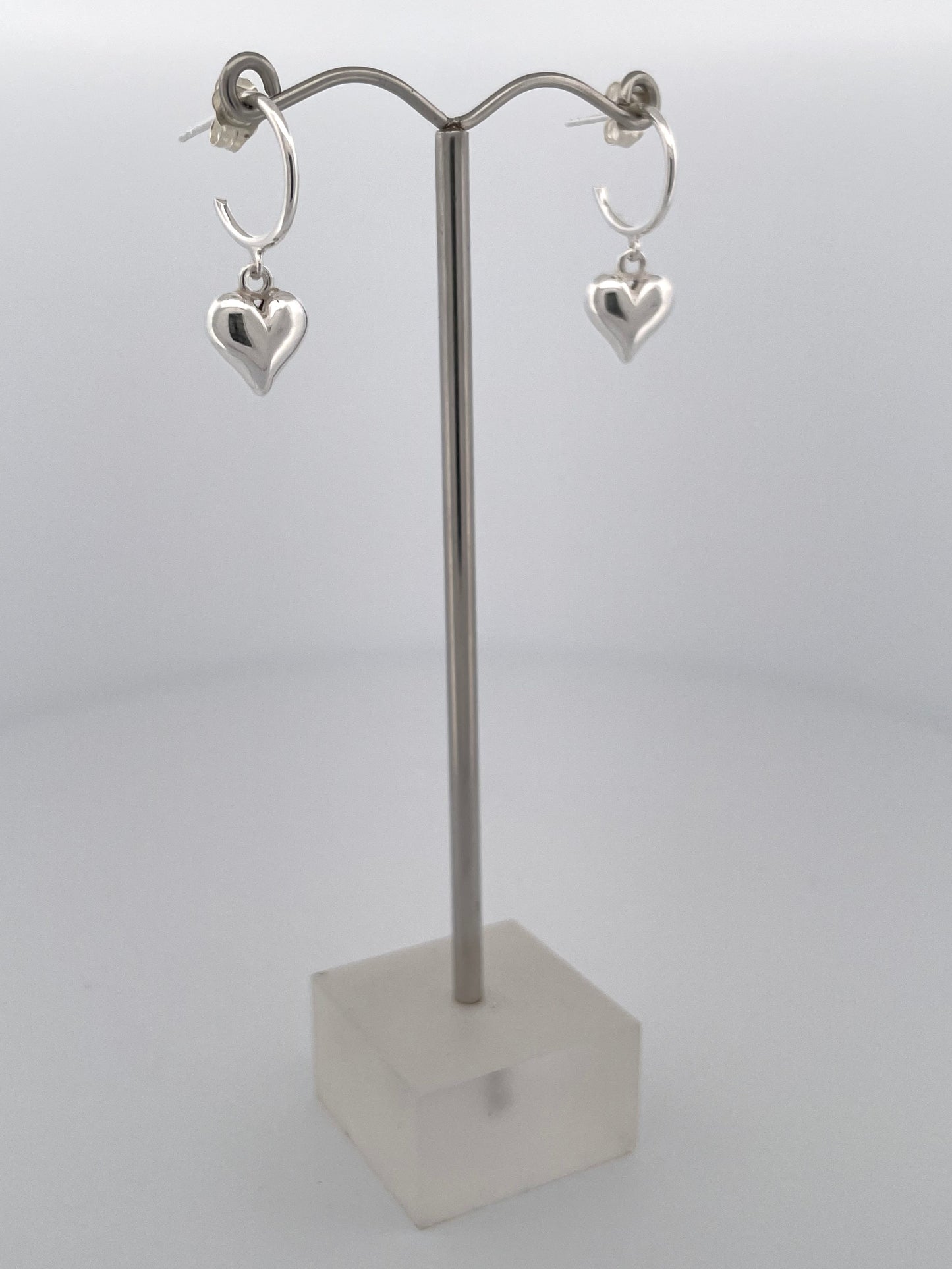 Heart Puff Earrings