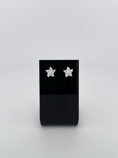 Starfish Silver Earrings