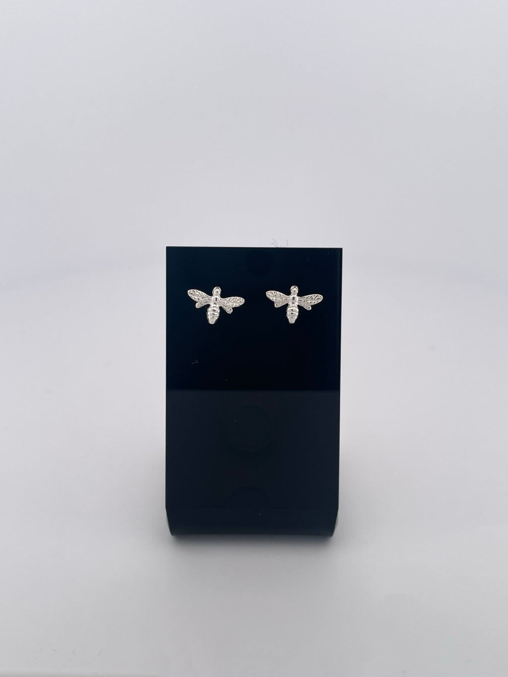 Bee Silver Earrings