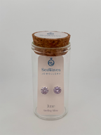June CZ Studs - Lavender