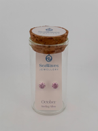 October CZ Studs - Pink