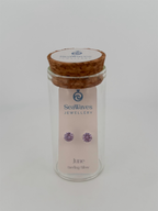 June CZ Studs - Lavender