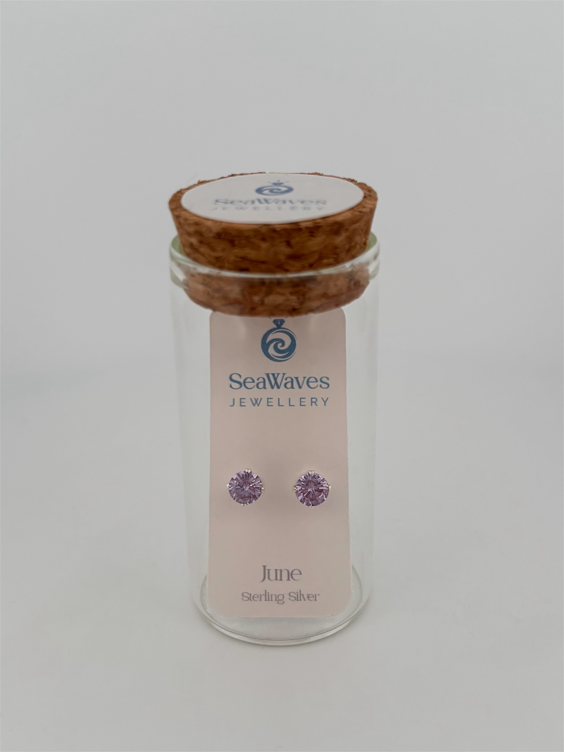 June CZ Studs - Lavender