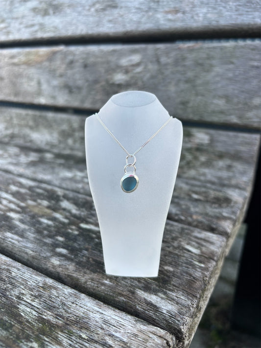 Sea Blue Seaglass Necklace