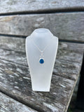 Bright Blue Seaglass Necklace