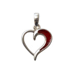 Hollow Heart Memorial Necklace