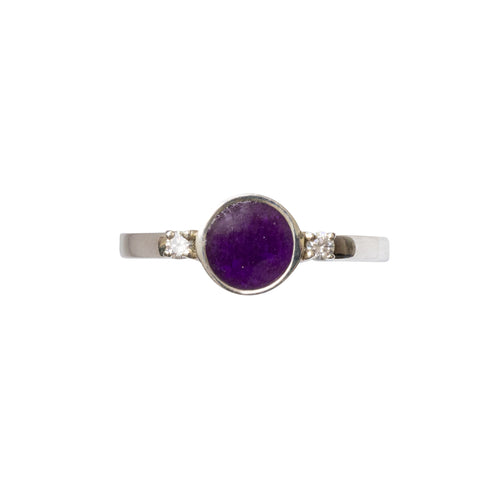 Circle Sparkling Memorial Ring
