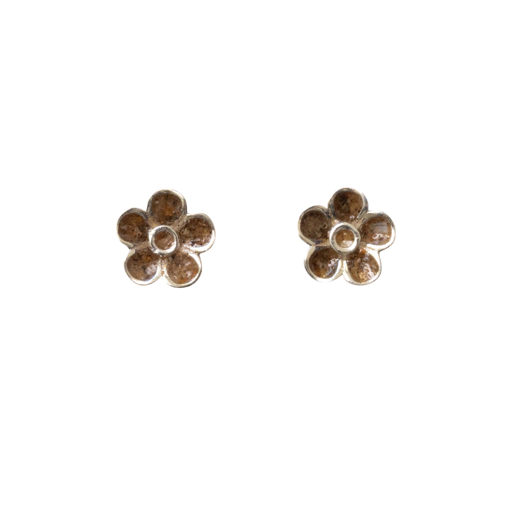 Flower Stud Memorial Earrings