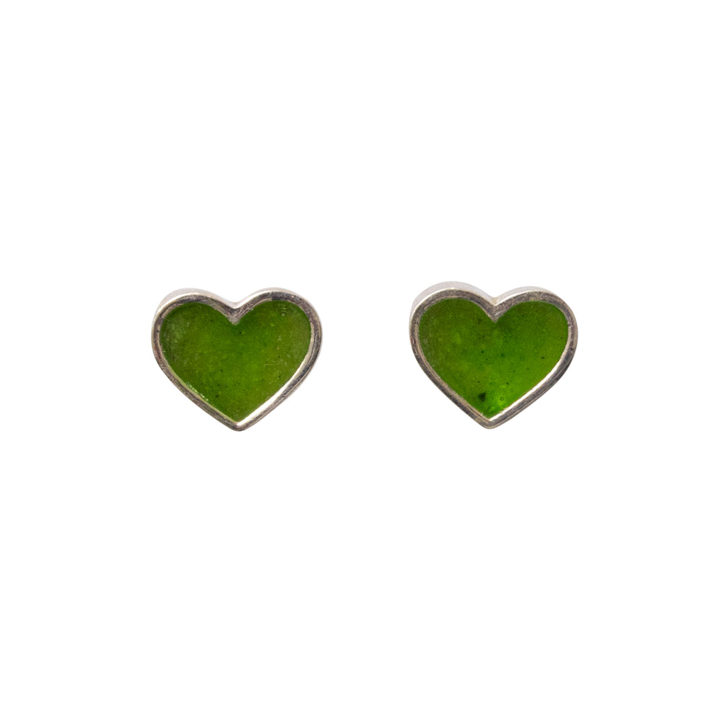 Heart Stud Memorial Earrings