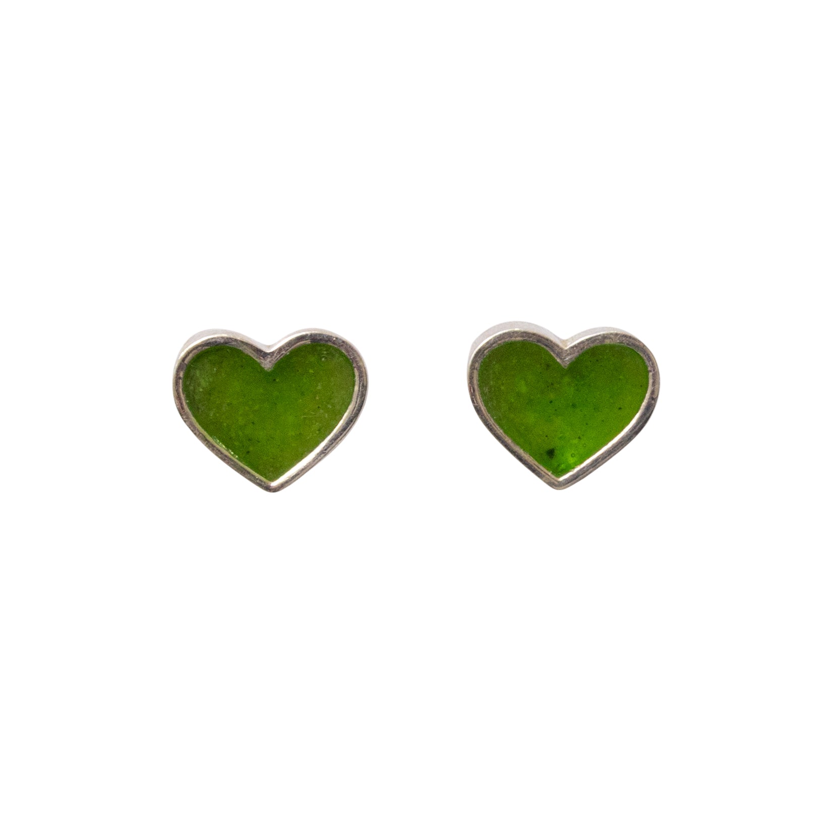 Heart Stud Memorial Earrings