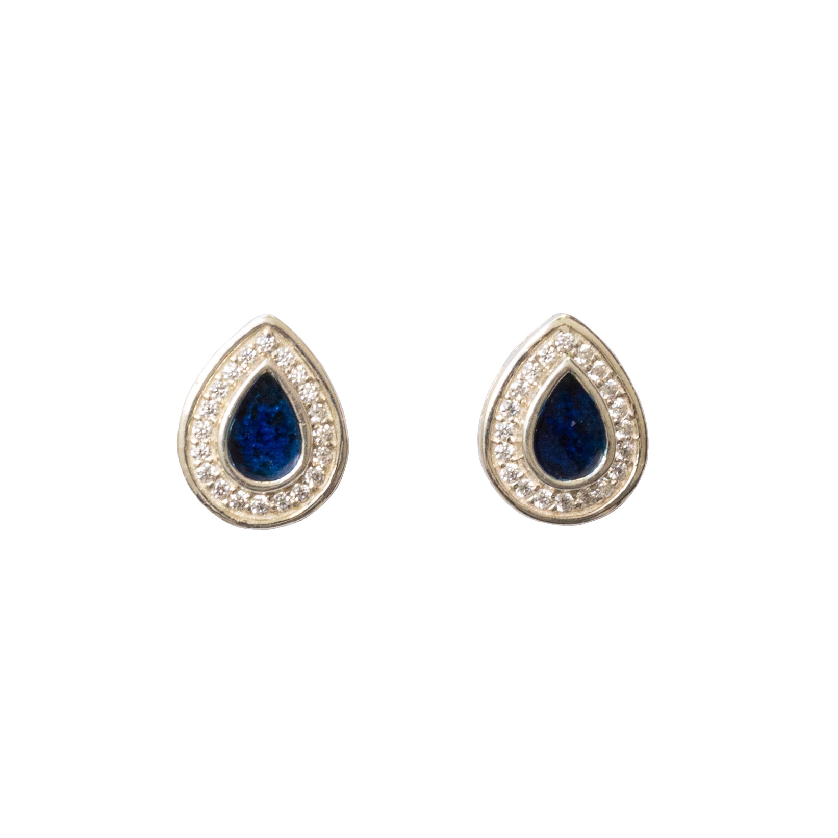 Pear Stud Memorial Earrings